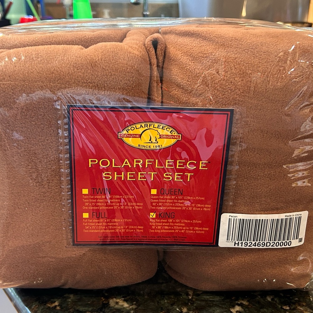 PolarFleece Brown Sheet Set